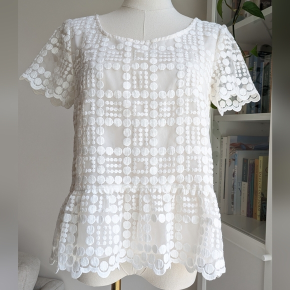leifsdottir Tops - Leifsdottir Anthropologie Embroidered Top